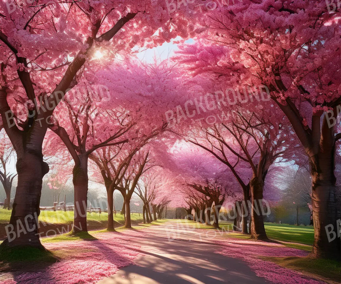 Pink Trees 5’X4’2 Fleece (60 X 50 Inch) Backdrop