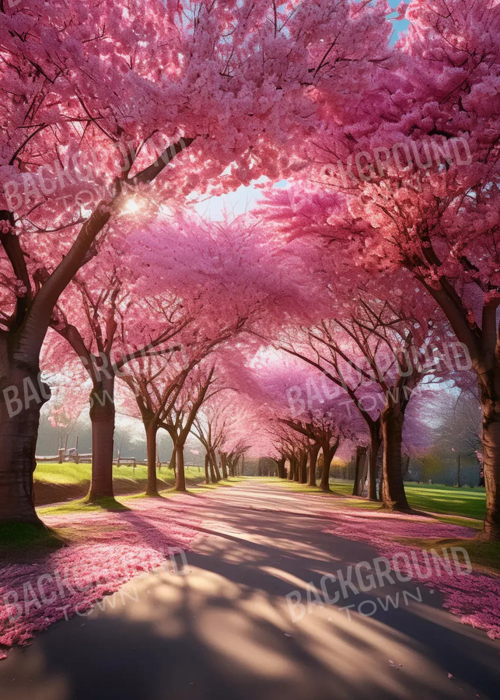 Pink Trees 5’X7’ Ultracloth (60 X 84 Inch) Backdrop