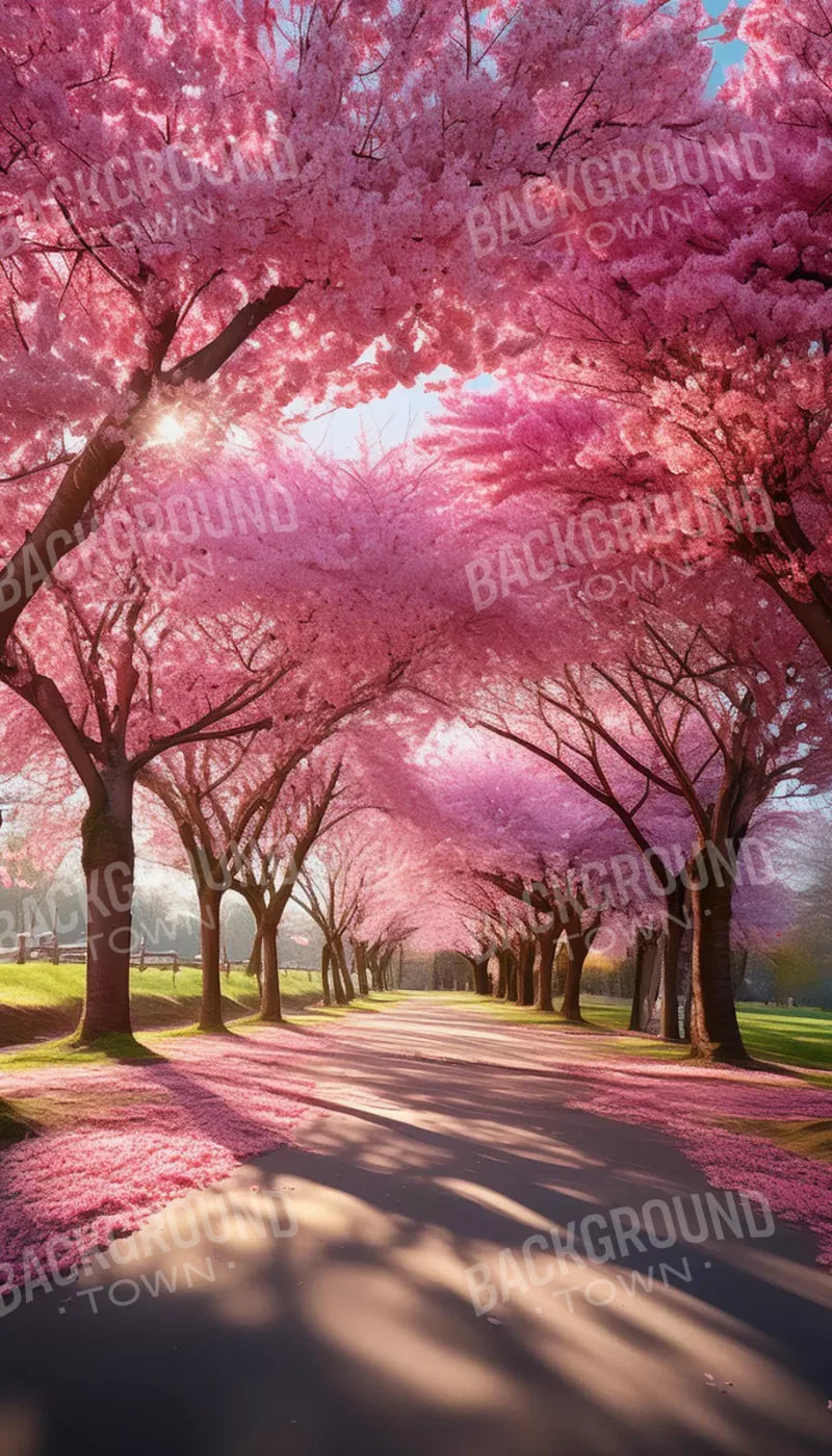 Pink Trees 8’X14’ Ultracloth (96 X 168 Inch) Backdrop