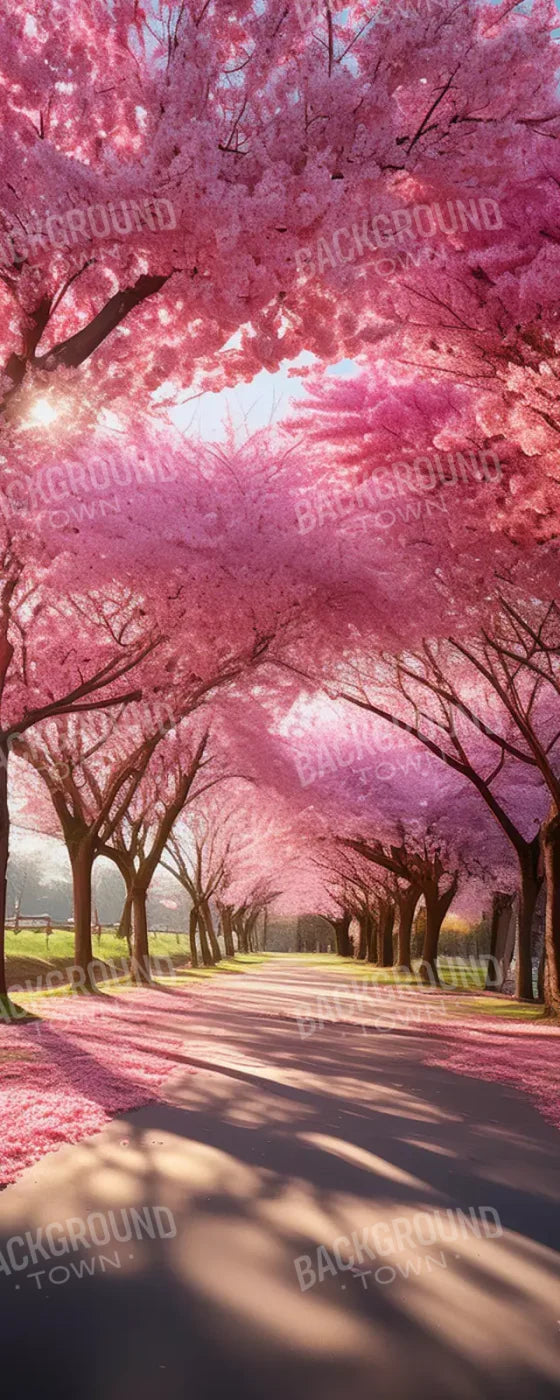 Pink Trees 8’X20’ Ultracloth (96 X 240 Inch) Backdrop