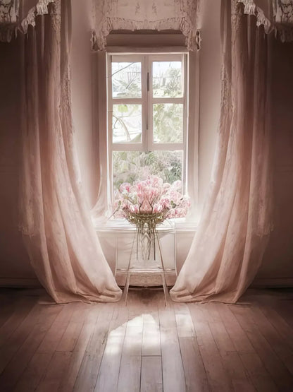 Pink Room 5X7 Ultracloth ( 60 X 84 Inch ) Backdrop