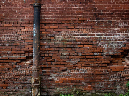 Pipe On Brick 10’X8’ Fleece (120 X 96 Inch) Backdrop