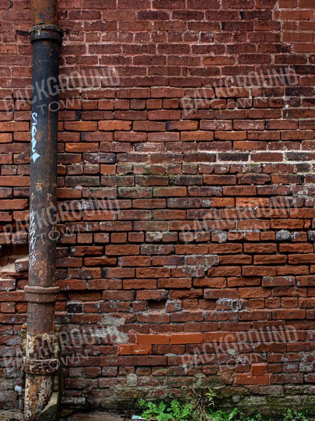 Pipe On Brick 5’X7’ Ultracloth (60 X 84 Inch) Backdrop