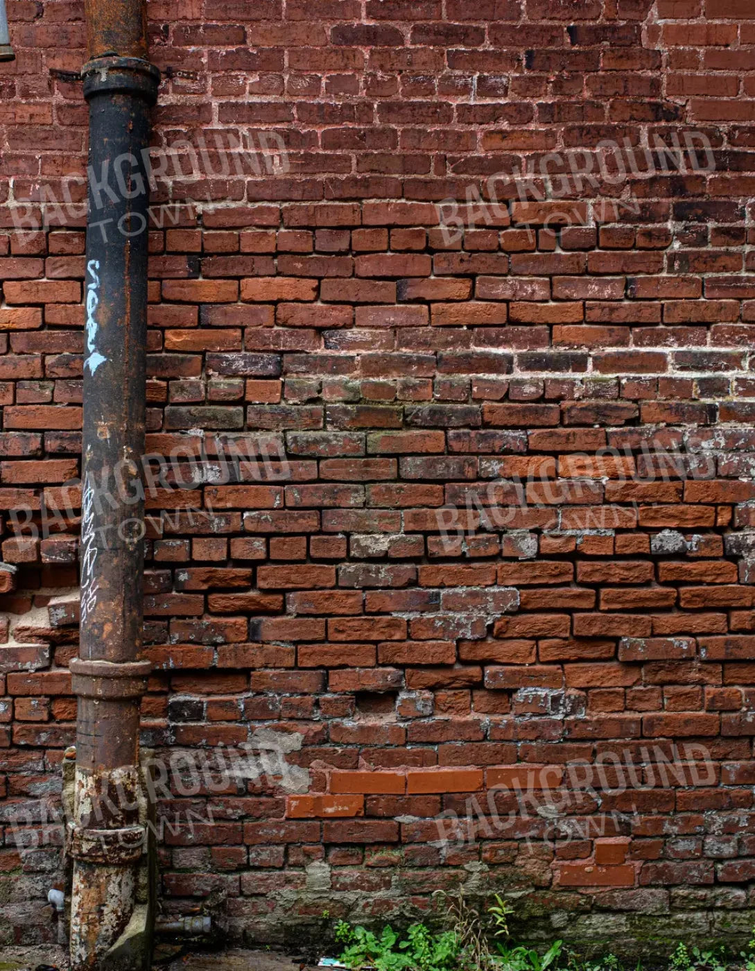 Pipe On Brick 6’X8’ Fleece (72 X 96 Inch) Backdrop