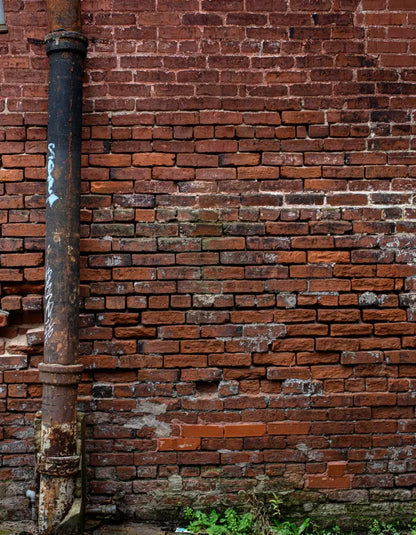 Pipe On Brick 6’X8’ Fleece (72 X 96 Inch) Backdrop