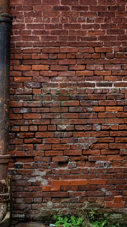 Pipe On Brick 8’X14’ Ultracloth (96 X 168 Inch) Backdrop