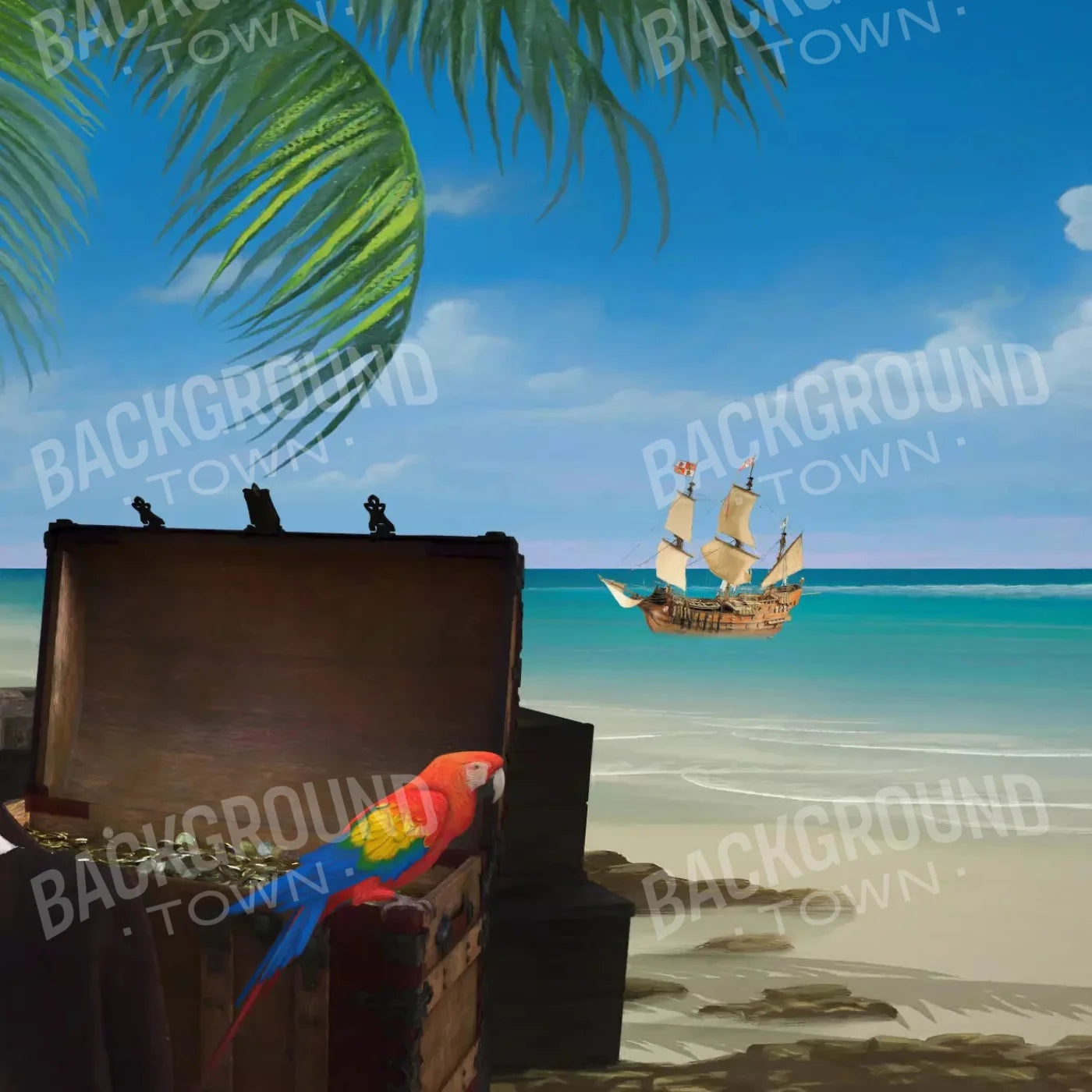 Pirates Life 10X10 Ultracloth ( 120 X Inch ) Backdrop