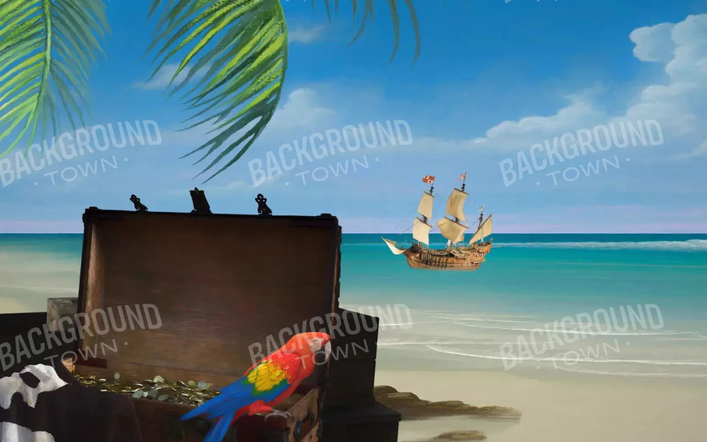 Pirates Life 14X9 Ultracloth ( 168 X 108 Inch ) Backdrop