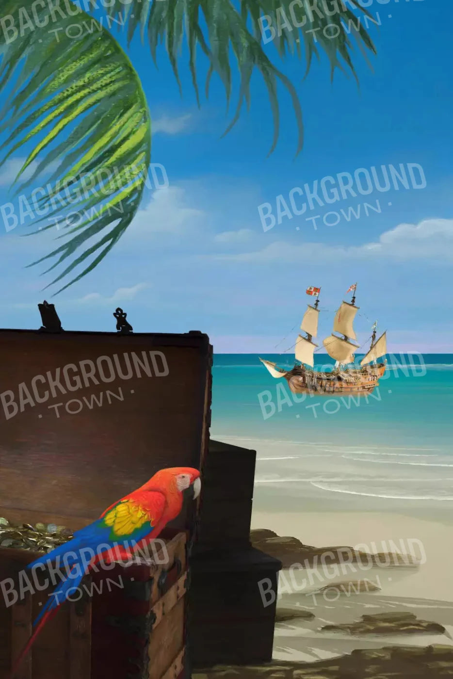 Pirates Life 5X8 Ultracloth ( 60 X 96 Inch ) Backdrop