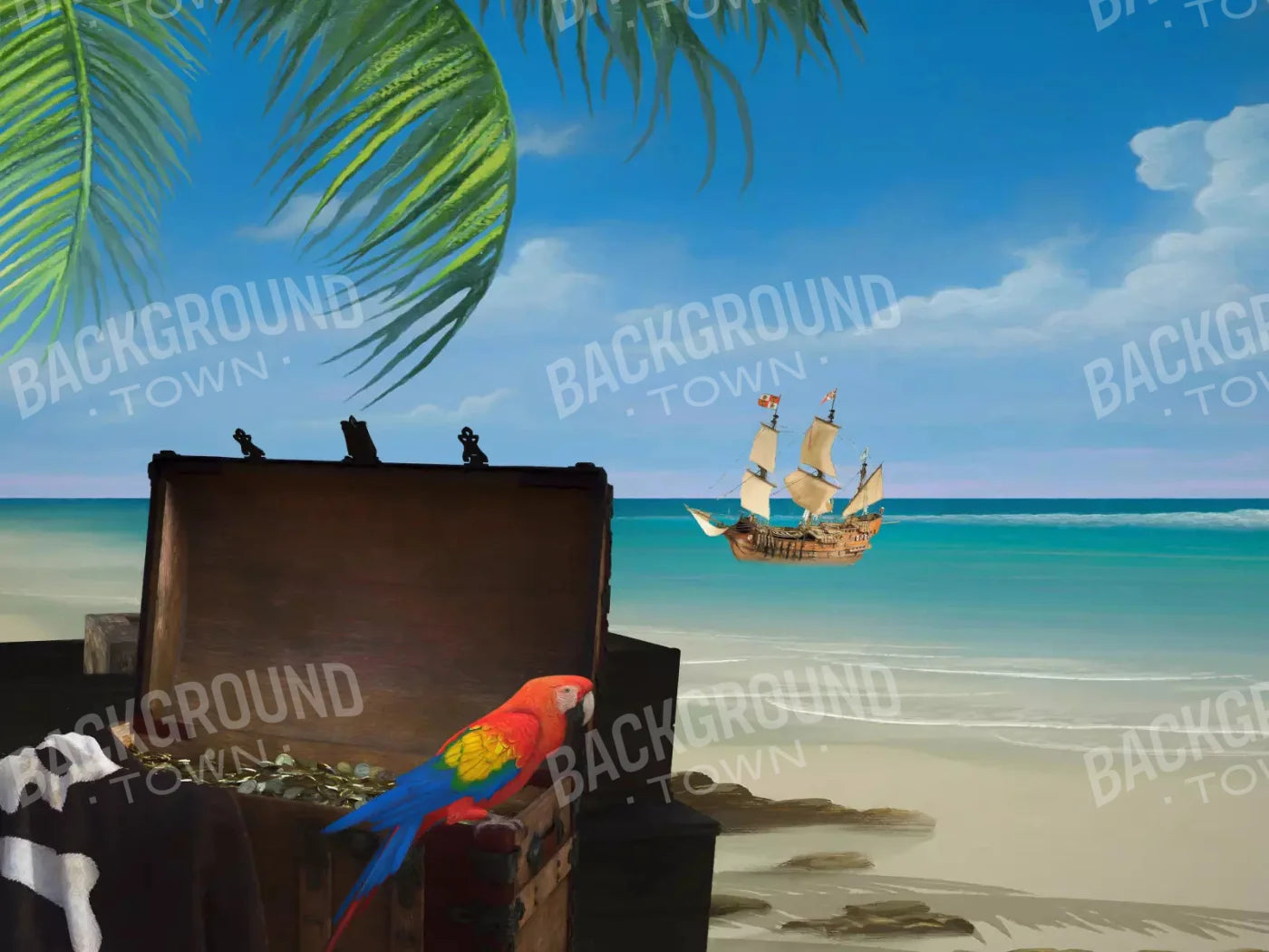 Pirates Life 7X5 Ultracloth ( 84 X 60 Inch ) Backdrop