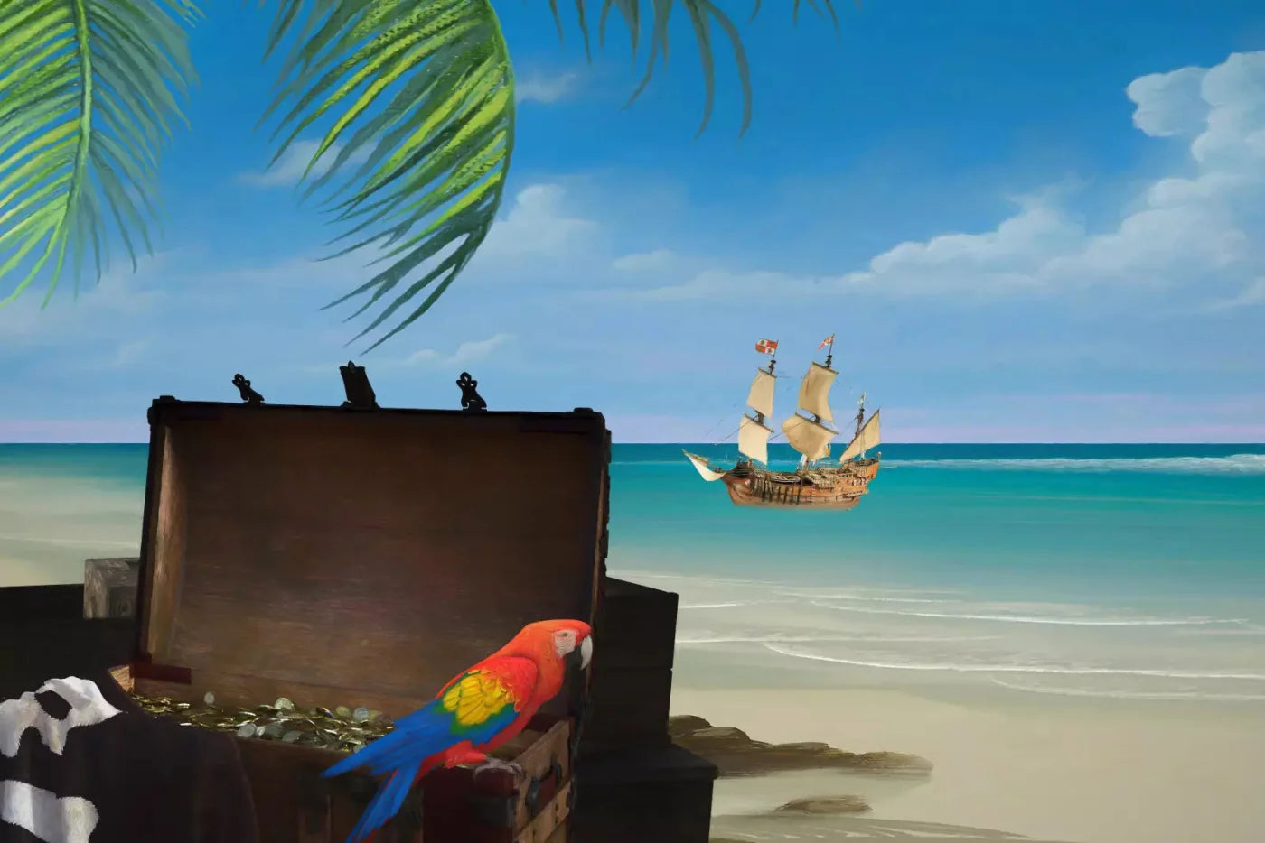 Pirates Life 8X5 Ultracloth ( 96 X 60 Inch ) Backdrop