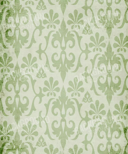 Green Damask Backdrop for Photography