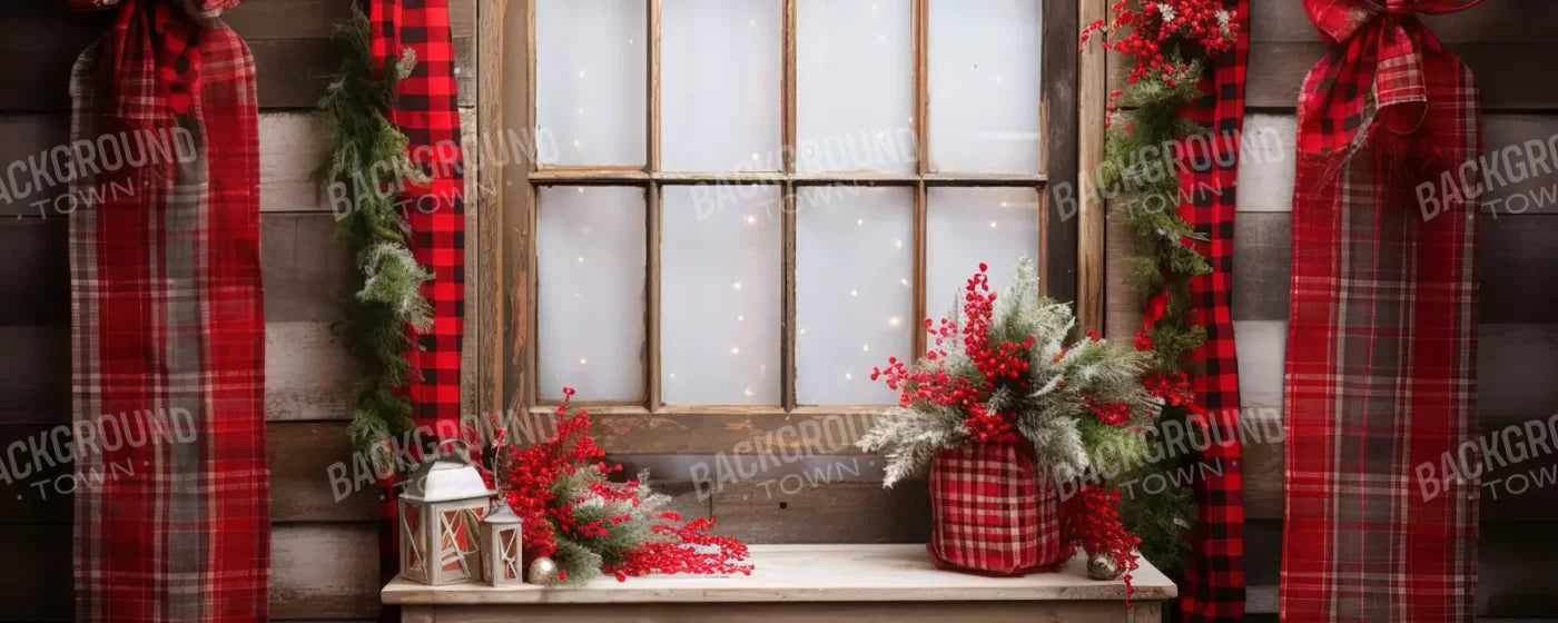 Plaid Tidings 20’X8’ Ultracloth (240 X 96 Inch) Backdrop