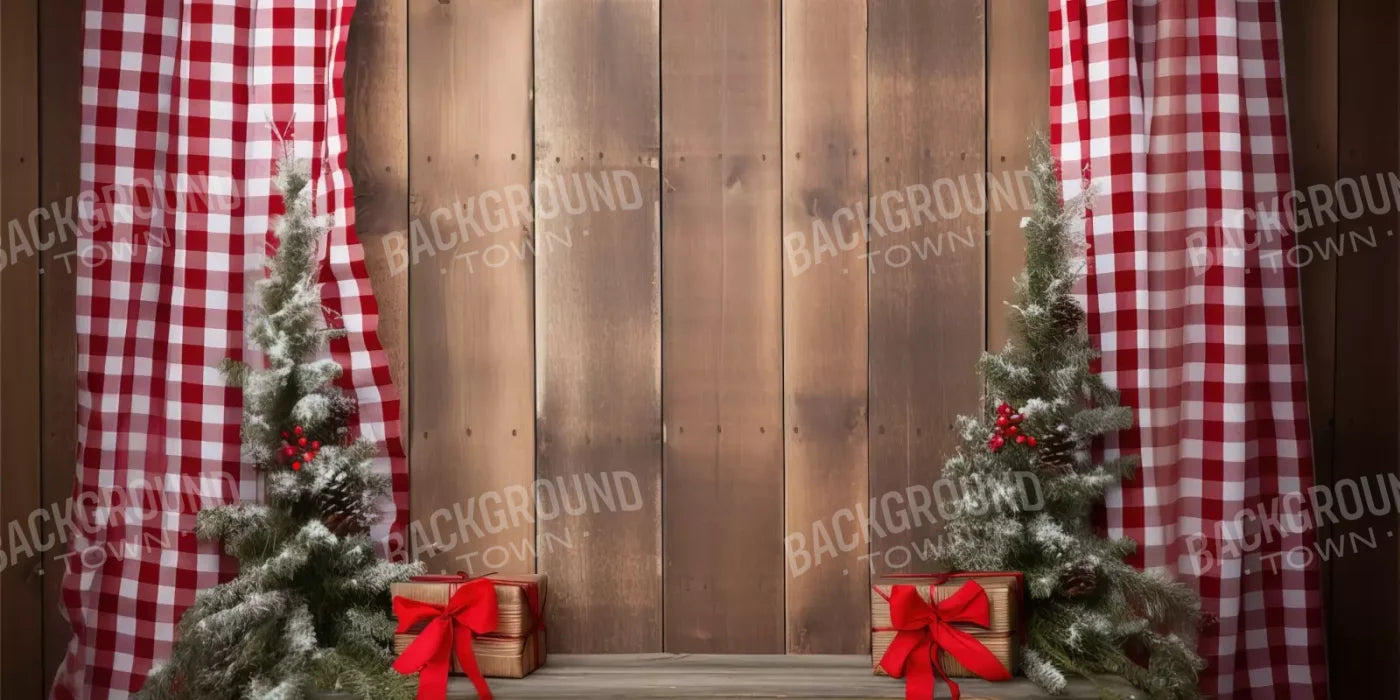 Plaid Tidings Iii 16’X8’ Ultracloth (192 X 96 Inch) Backdrop