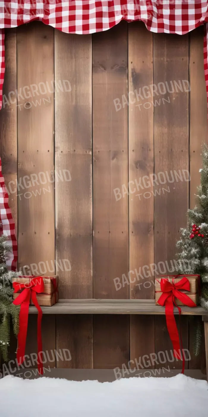 Plaid Tidings Iii 8’X16’ Ultracloth (96 X 192 Inch) Backdrop