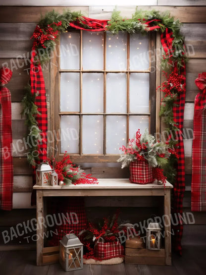 Plaid Tidings 6’X8’ Fleece (72 X 96 Inch) Backdrop