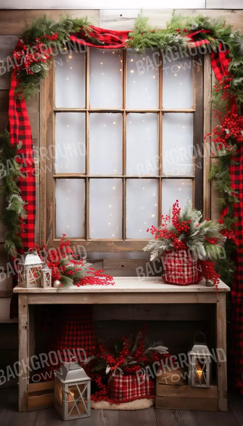 Plaid Tidings 8’X14’ Ultracloth (96 X 168 Inch) Backdrop