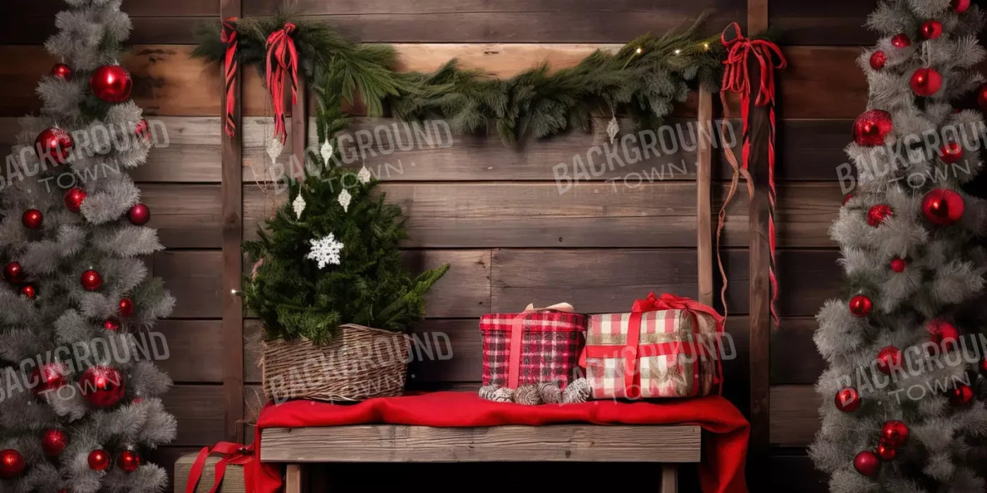 Plaid Tidings Ii 16’X8’ Ultracloth (192 X 96 Inch) Backdrop