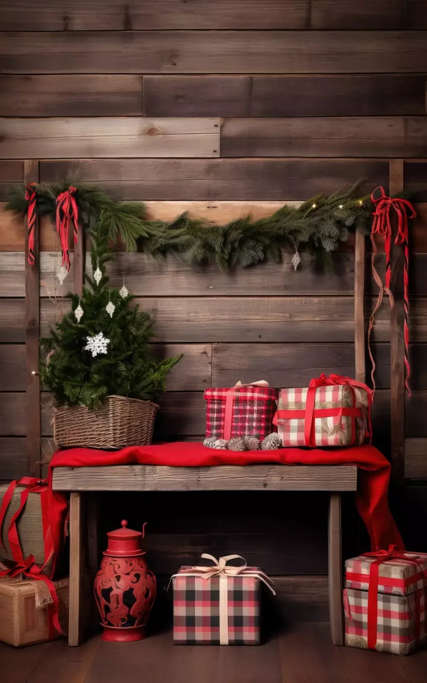 Plaid Tidings Ii 5’X8’ Ultracloth (60 X 96 Inch) Backdrop