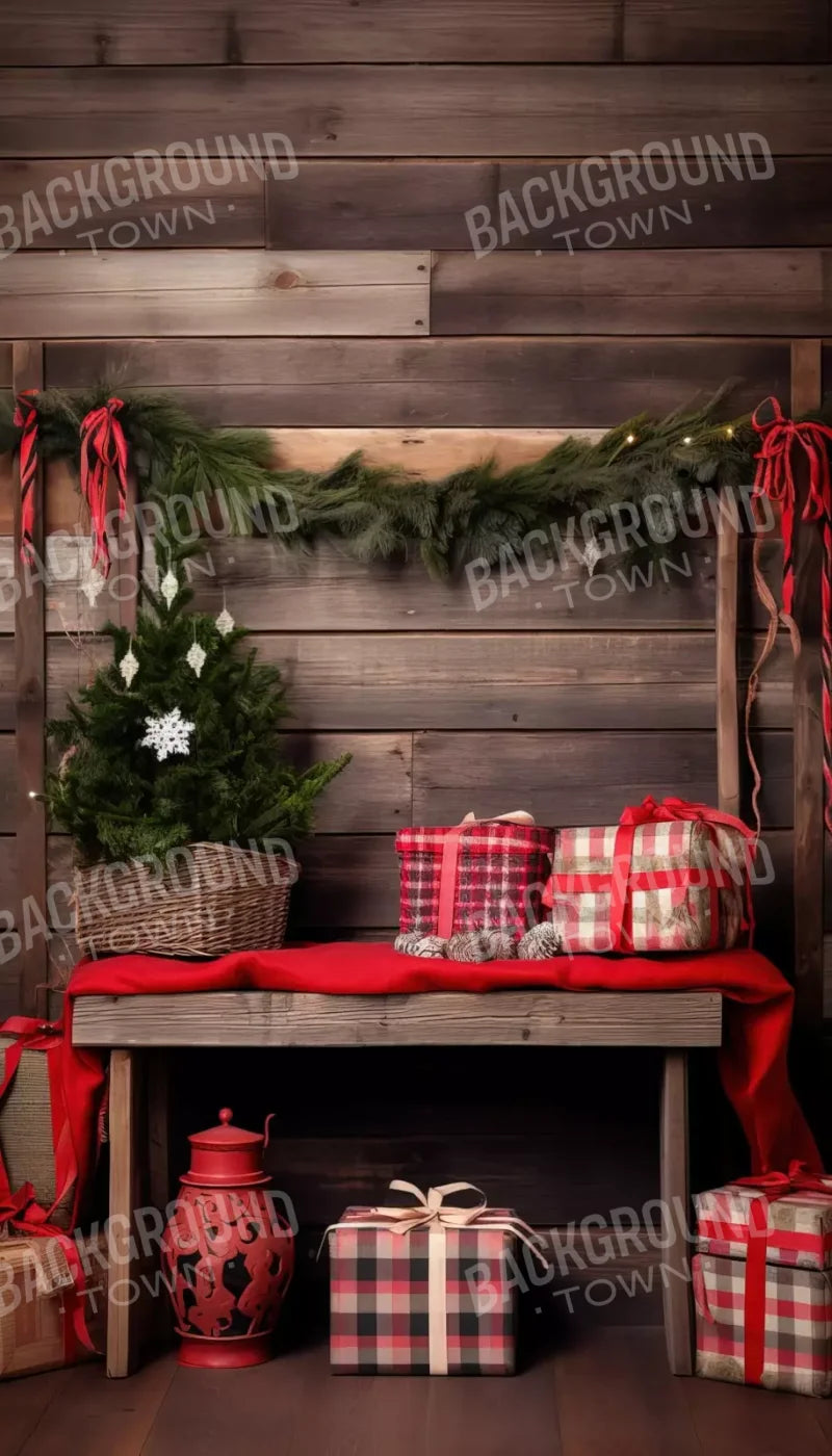 Plaid Tidings Ii 8’X14’ Ultracloth (96 X 168 Inch) Backdrop