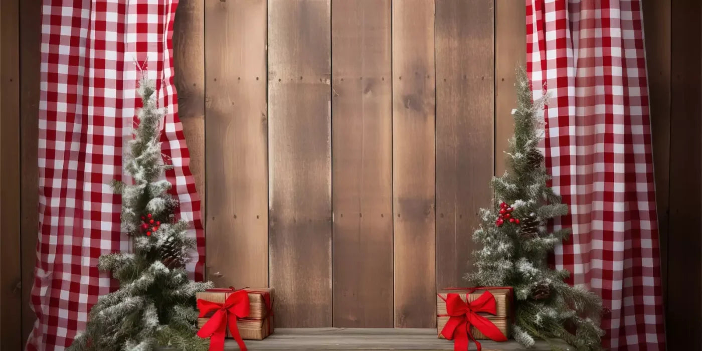Plaid Tidings Iii 16’X8’ Ultracloth (192 X 96 Inch) Backdrop