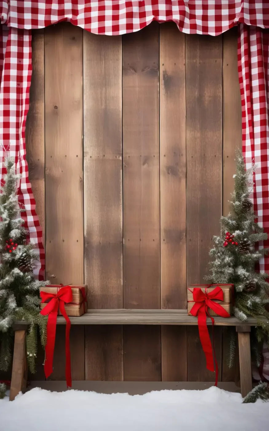 Plaid Tidings Iii 5’X8’ Ultracloth (60 X 96 Inch) Backdrop