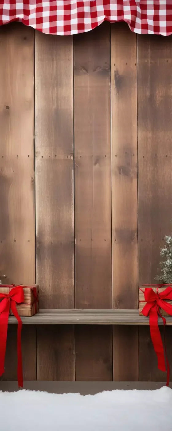 Plaid Tidings Iii 8’X20’ Ultracloth (96 X 240 Inch) Backdrop