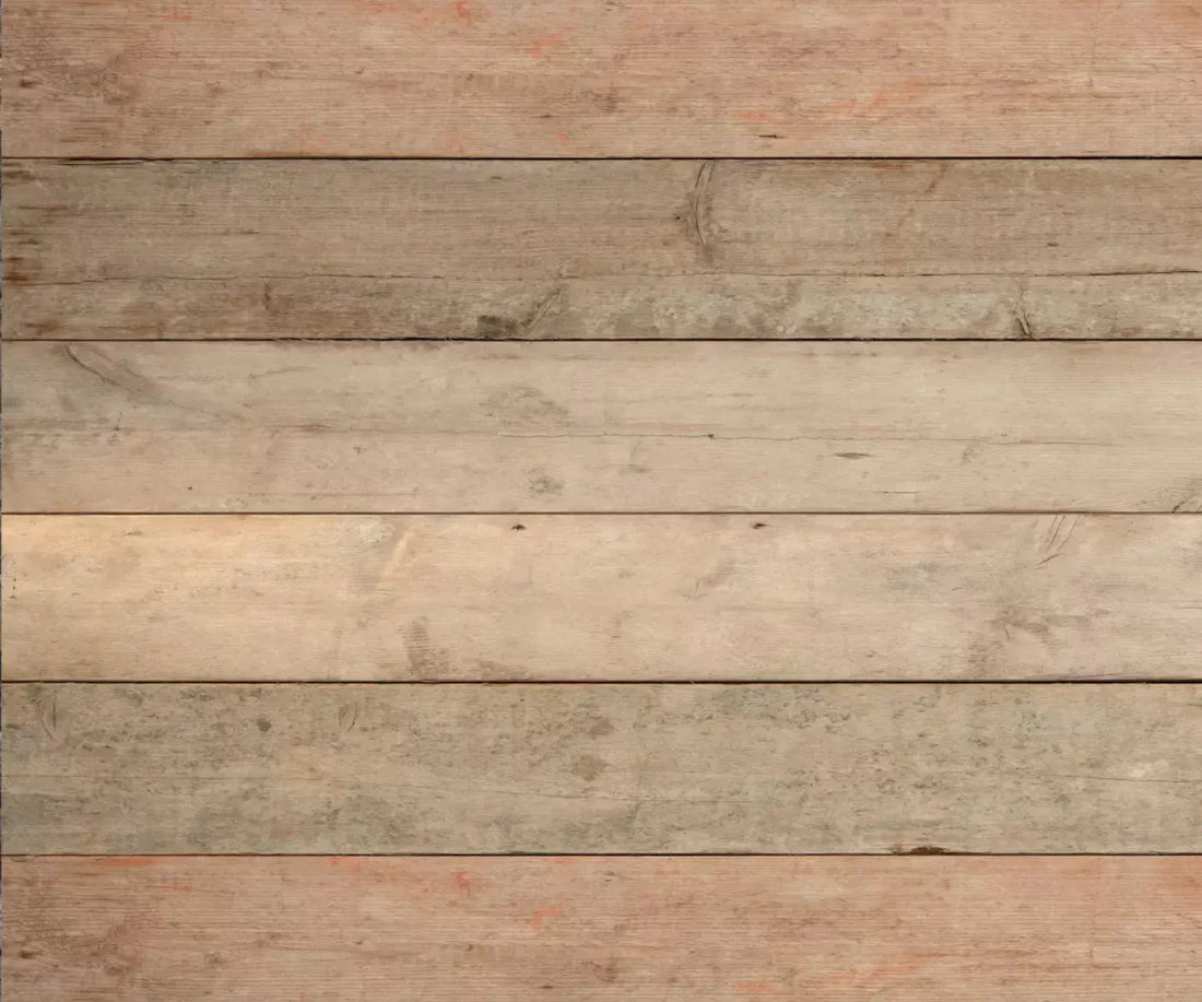 Planked Peach 5X42 Fleece ( 60 X 50 Inch ) Backdrop