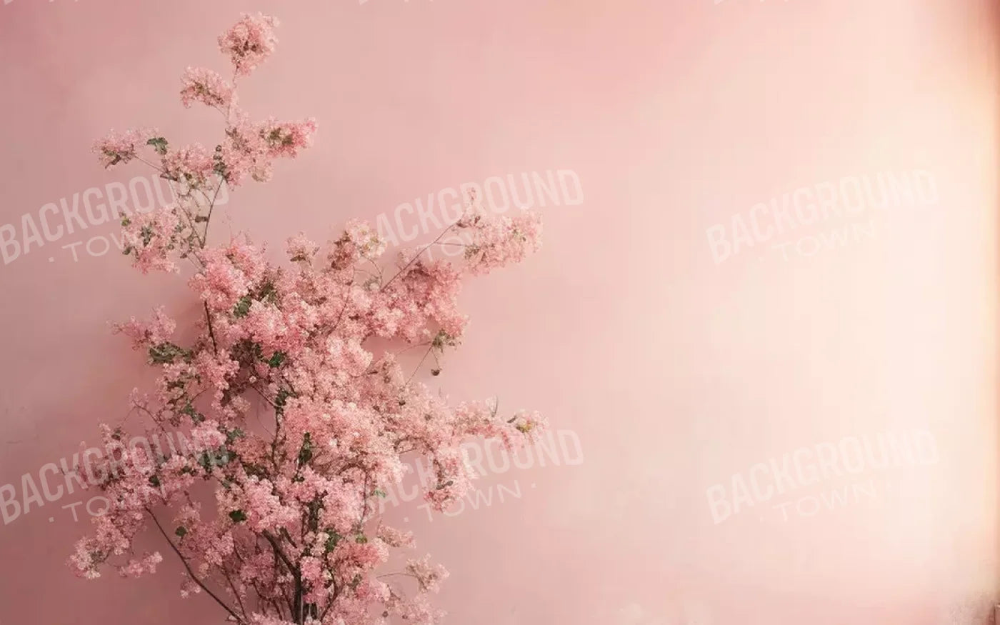 Plaster Pink Floral 16’X10’ Ultracloth (192 X 120 Inch) Backdrop