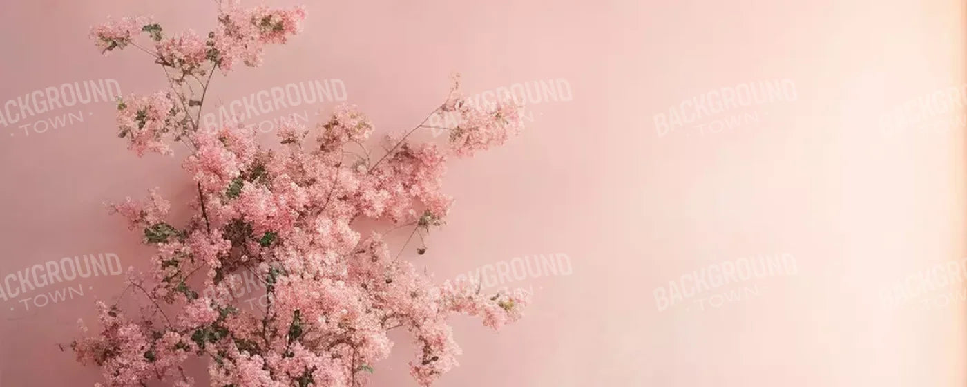 Plaster Pink Floral 20’X8’ Ultracloth (240 X 96 Inch) Backdrop