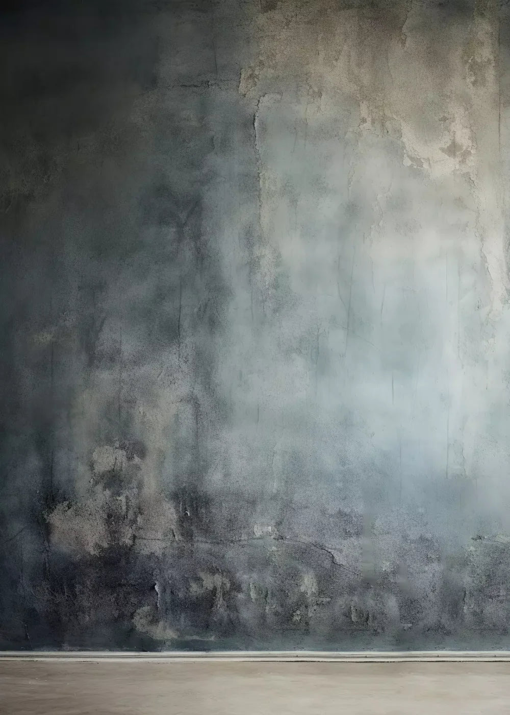 Plaster Wall Blue I 5’X7’ Ultracloth (60 X 84 Inch) Backdrop