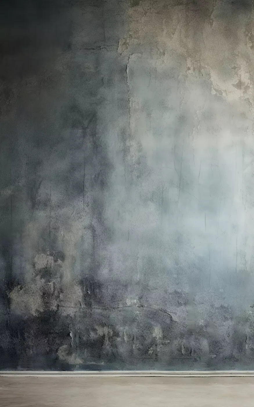 Plaster Wall Blue I 5’X8’ Ultracloth (60 X 96 Inch) Backdrop