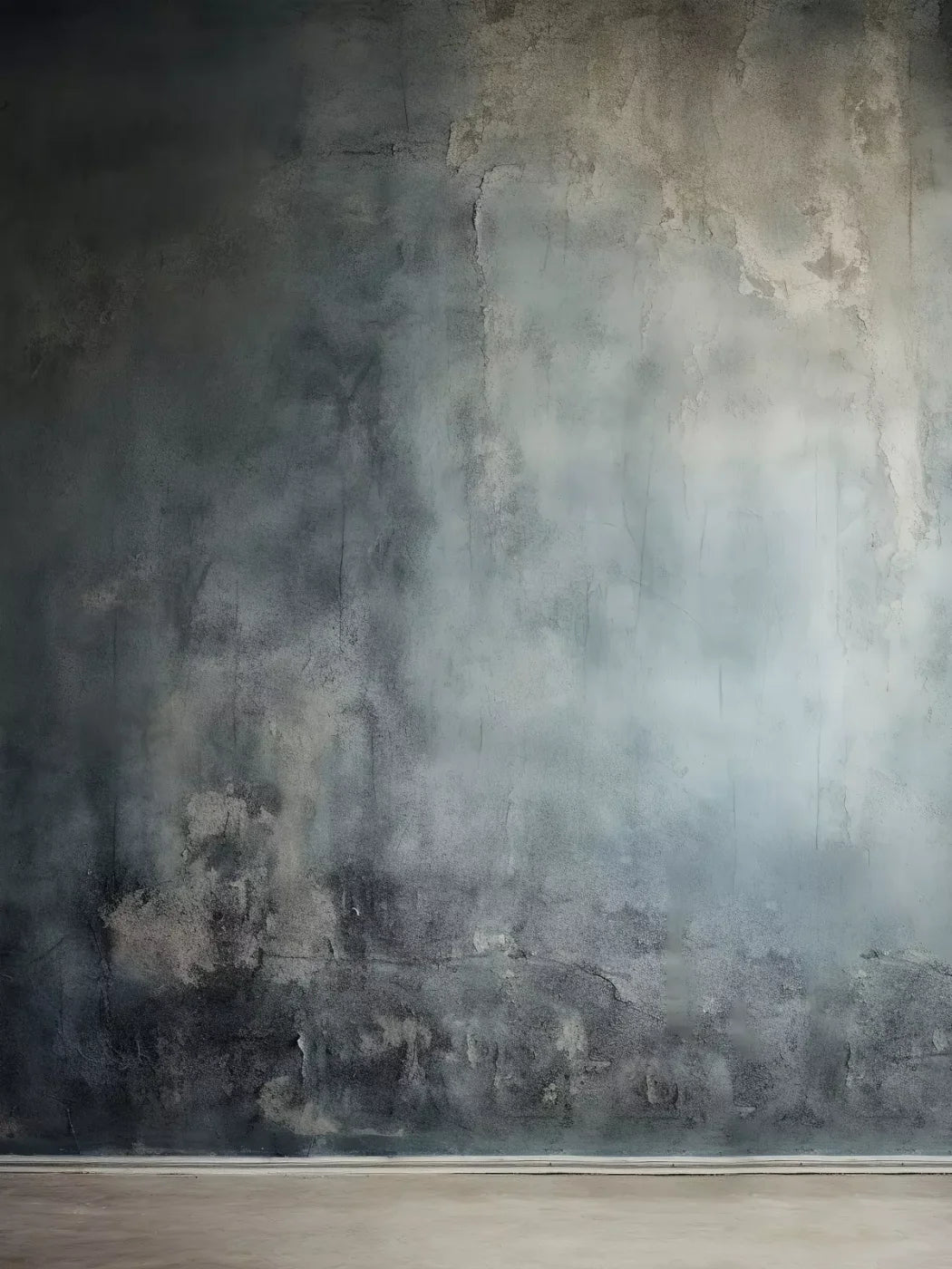 Plaster Wall Blue I 6’X8’ Fleece (72 X 96 Inch) Backdrop