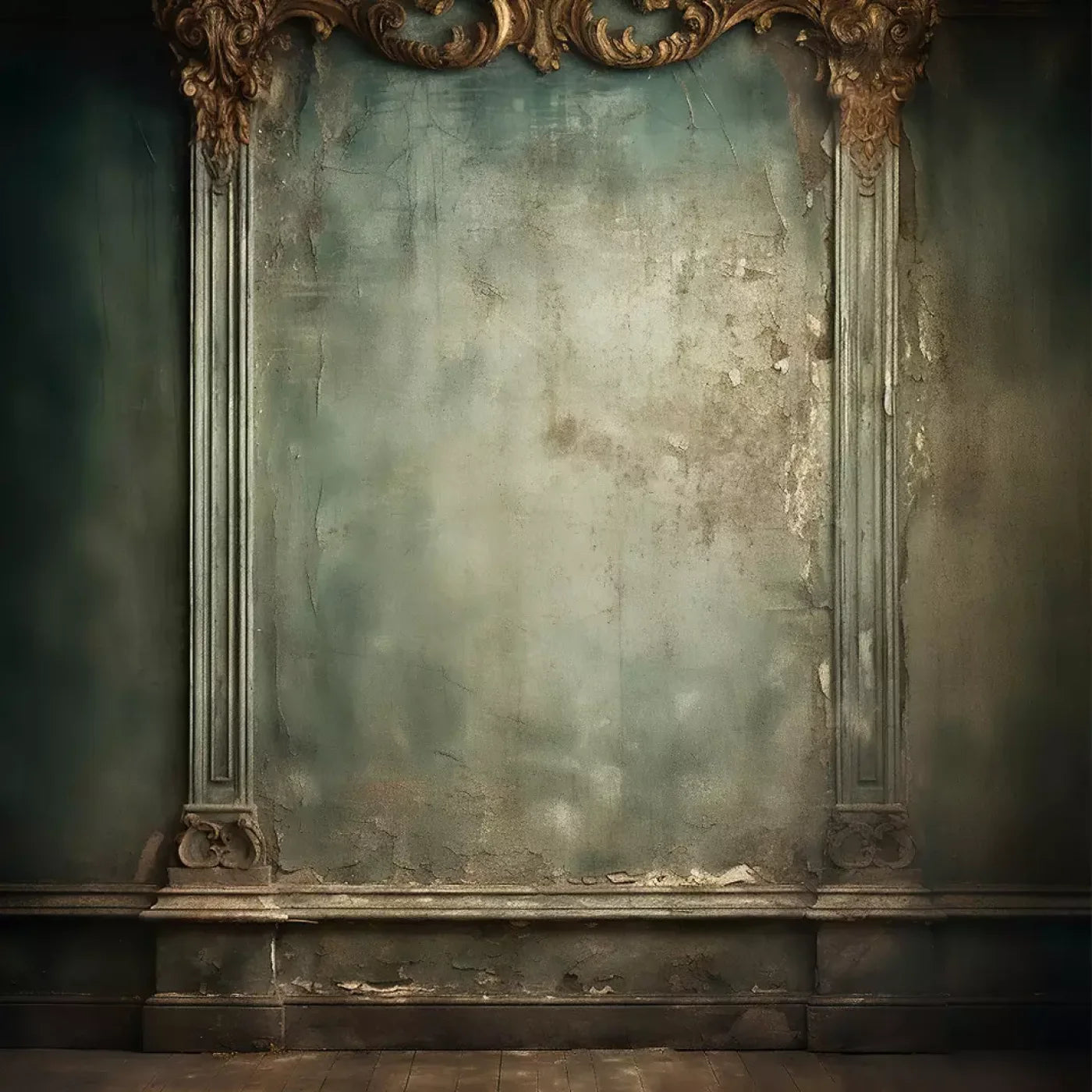 Plaster Wall Dark Victorian 10’X10’ Ultracloth (120 X Inch) Backdrop