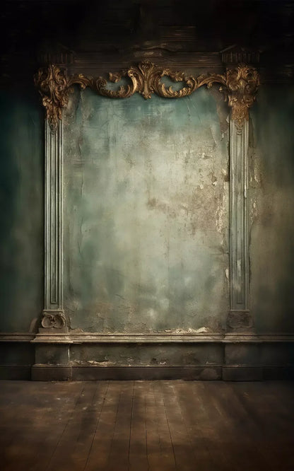 Plaster Wall Dark Victorian 10’X16’ Ultracloth (120 X 192 Inch) Backdrop
