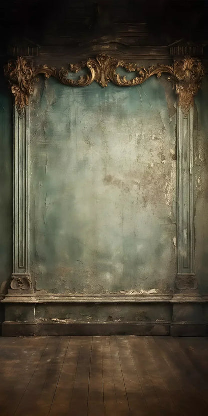 Plaster Wall Dark Victorian 10’X20’ Ultracloth (120 X 240 Inch) Backdrop