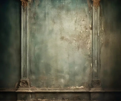 Plaster Wall Dark Victorian 12’X10’ Ultracloth (144 X 120 Inch) Backdrop