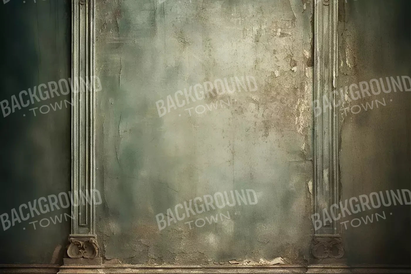 Plaster Wall Dark Victorian 12’X8’ Ultracloth (144 X 96 Inch) Backdrop