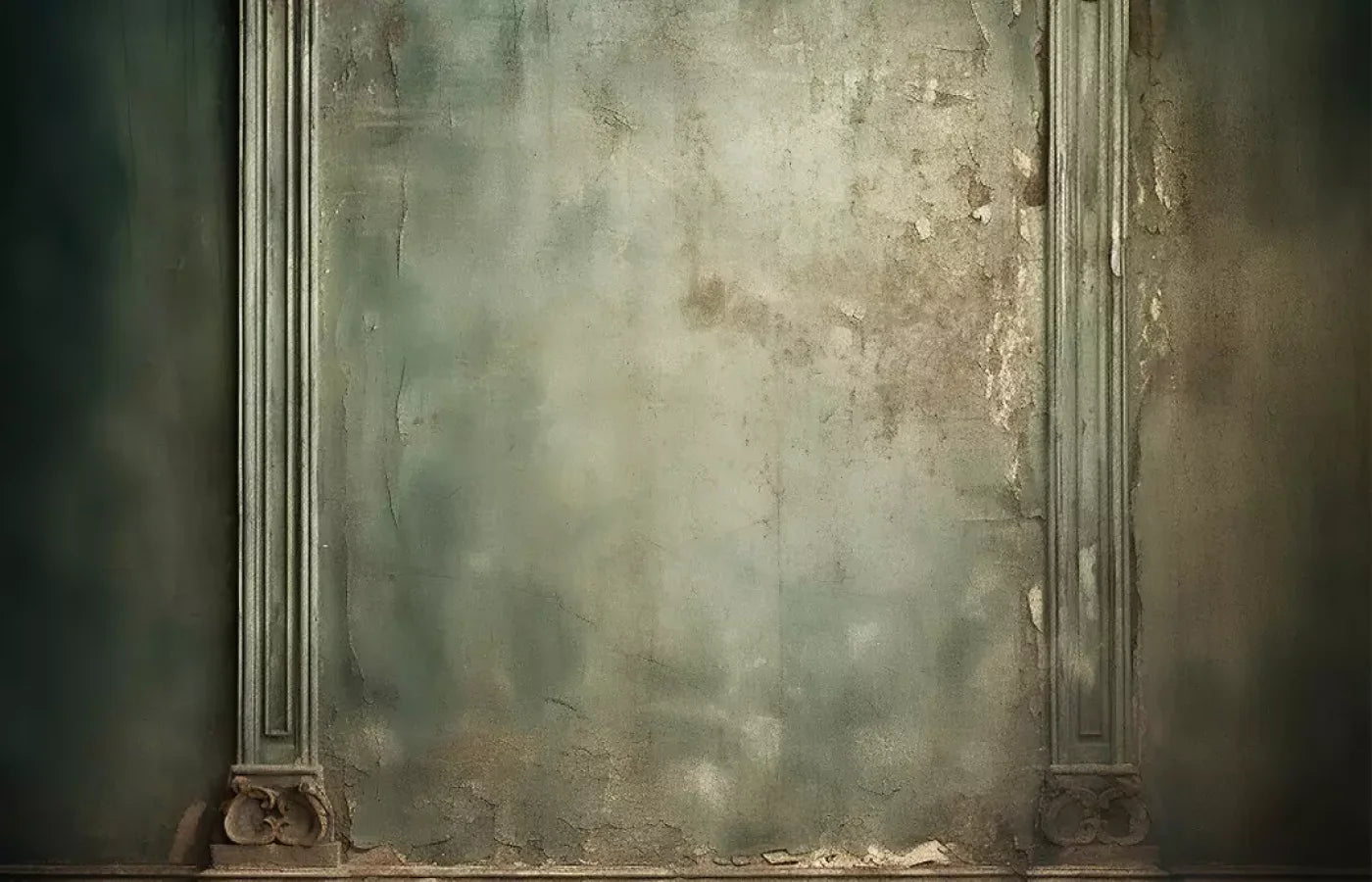Plaster Wall Dark Victorian 14’X9’ Ultracloth (168 X 108 Inch) Backdrop