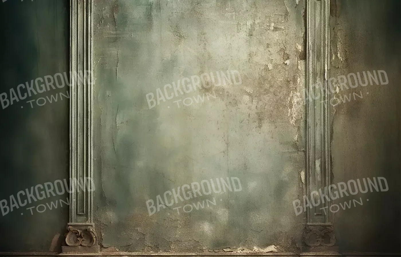 Plaster Wall Dark Victorian 14’X9’ Ultracloth (168 X 108 Inch) Backdrop