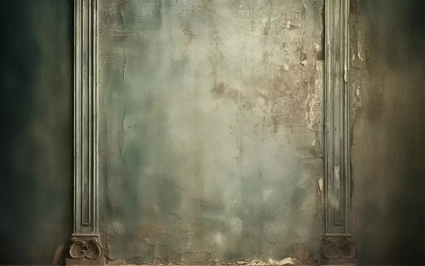 Plaster Wall Dark Victorian 16’X10’ Ultracloth (192 X 120 Inch) Backdrop