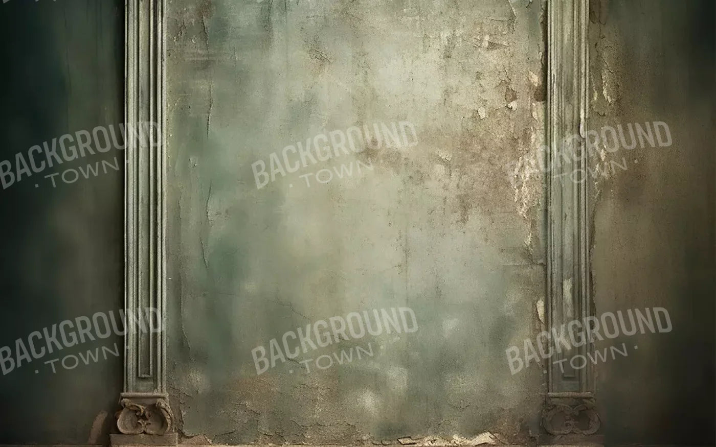 Plaster Wall Dark Victorian 16’X10’ Ultracloth (192 X 120 Inch) Backdrop