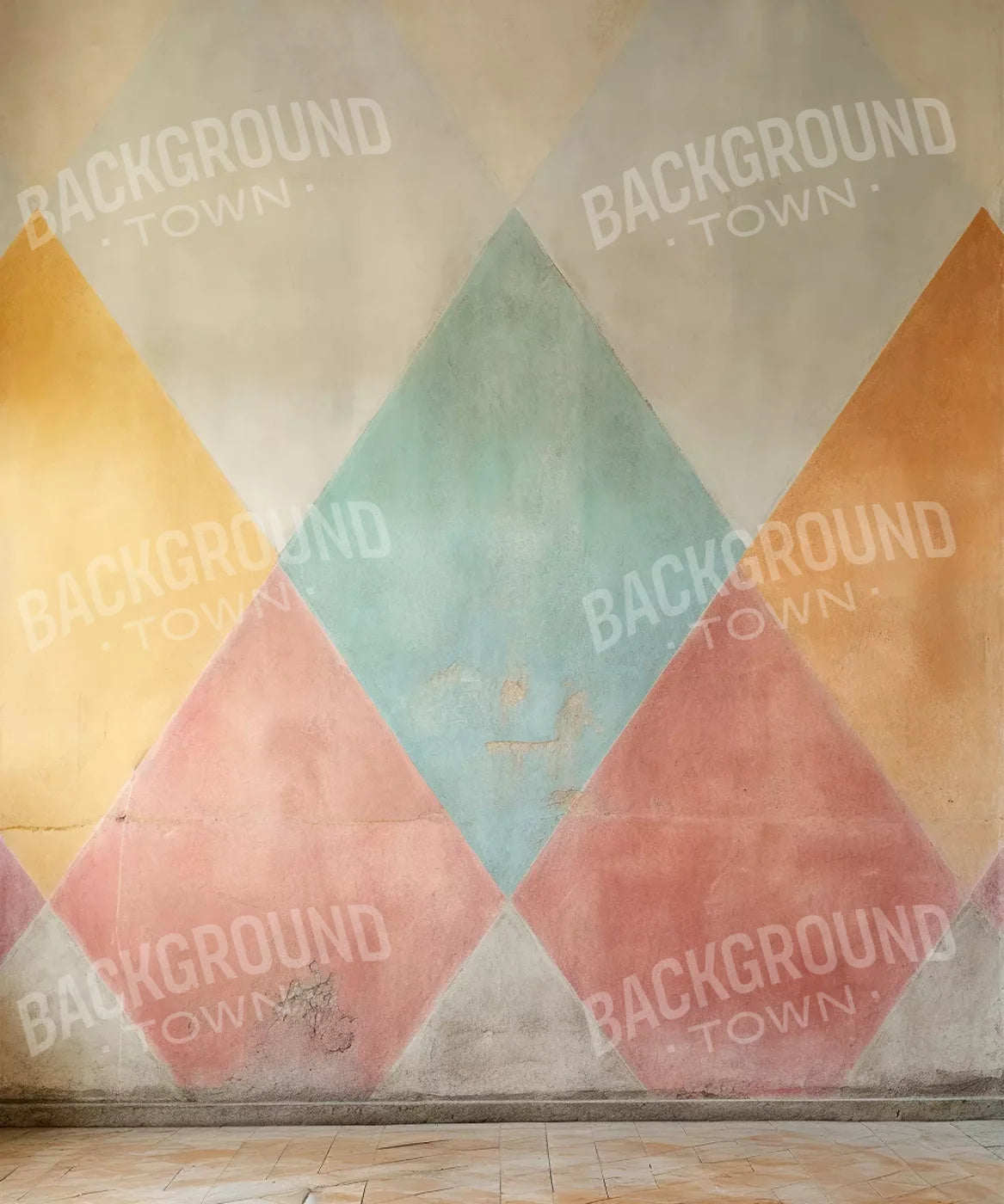 Plaster Wall Diamond I 10’X12’ Ultracloth (120 X 144 Inch) Backdrop