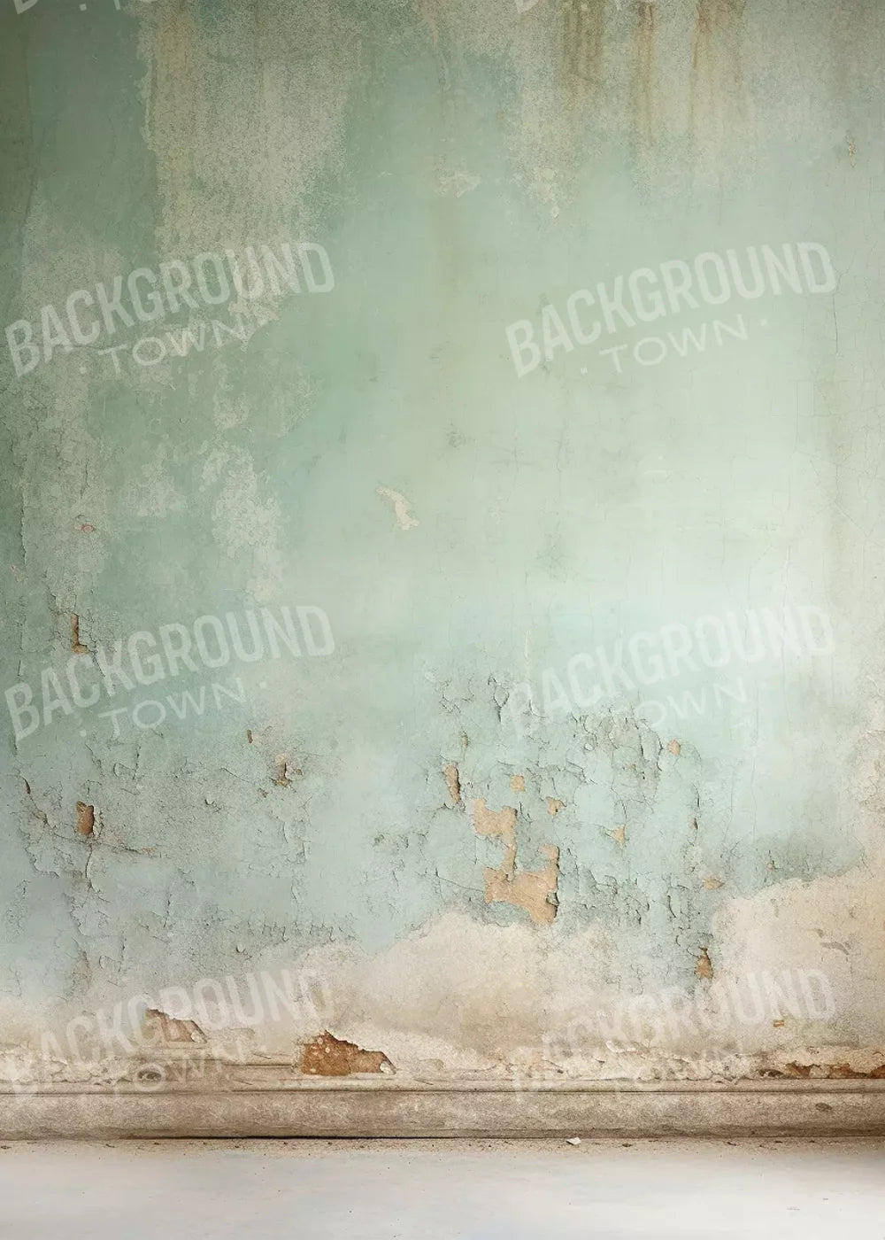 Plaster Wall Green I 5’X7’ Ultracloth (60 X 84 Inch) Backdrop