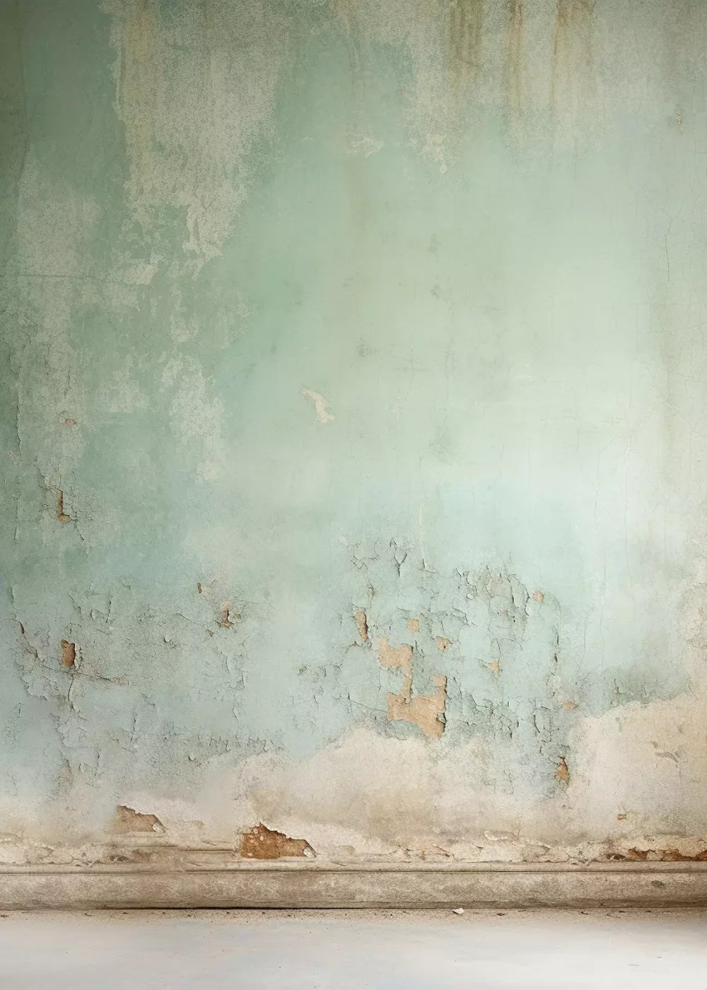 Plaster Wall Green I 5’X7’ Ultracloth (60 X 84 Inch) Backdrop