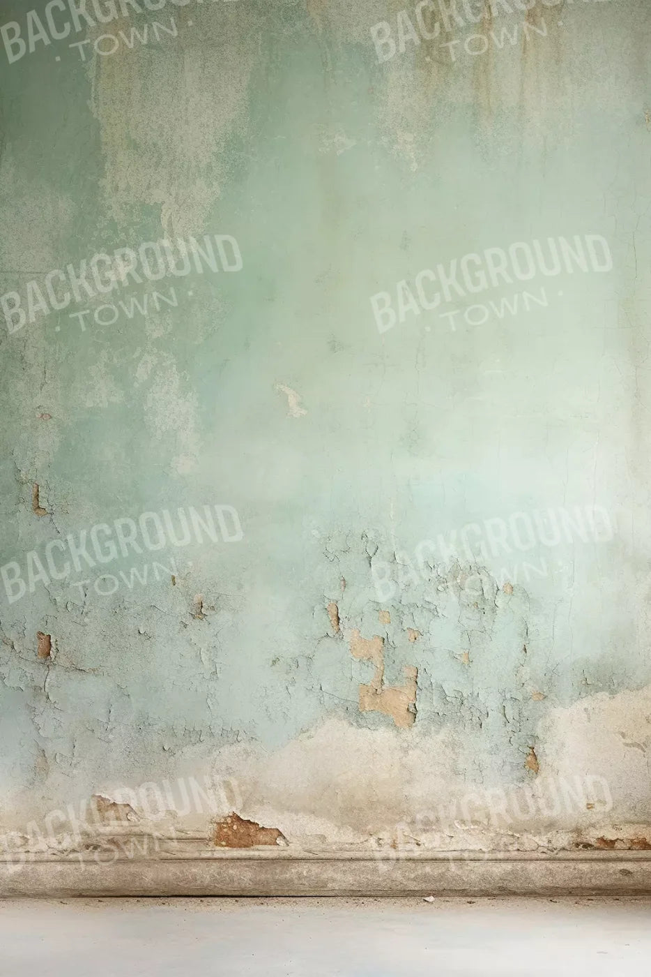 Plaster Wall Green I 8’X12’ Ultracloth (96 X 144 Inch) Backdrop