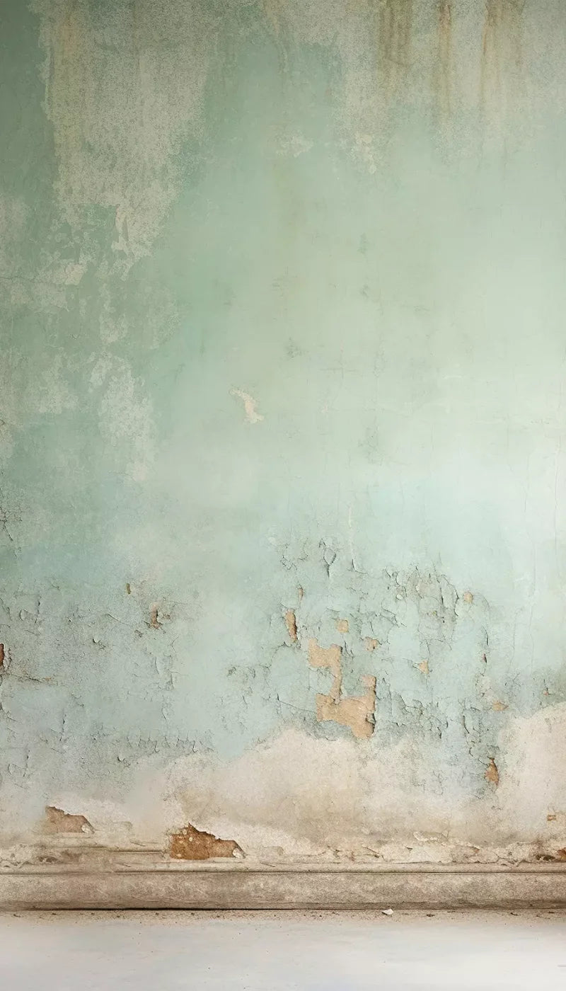 Plaster Wall Green I 8’X14’ Ultracloth (96 X 168 Inch) Backdrop
