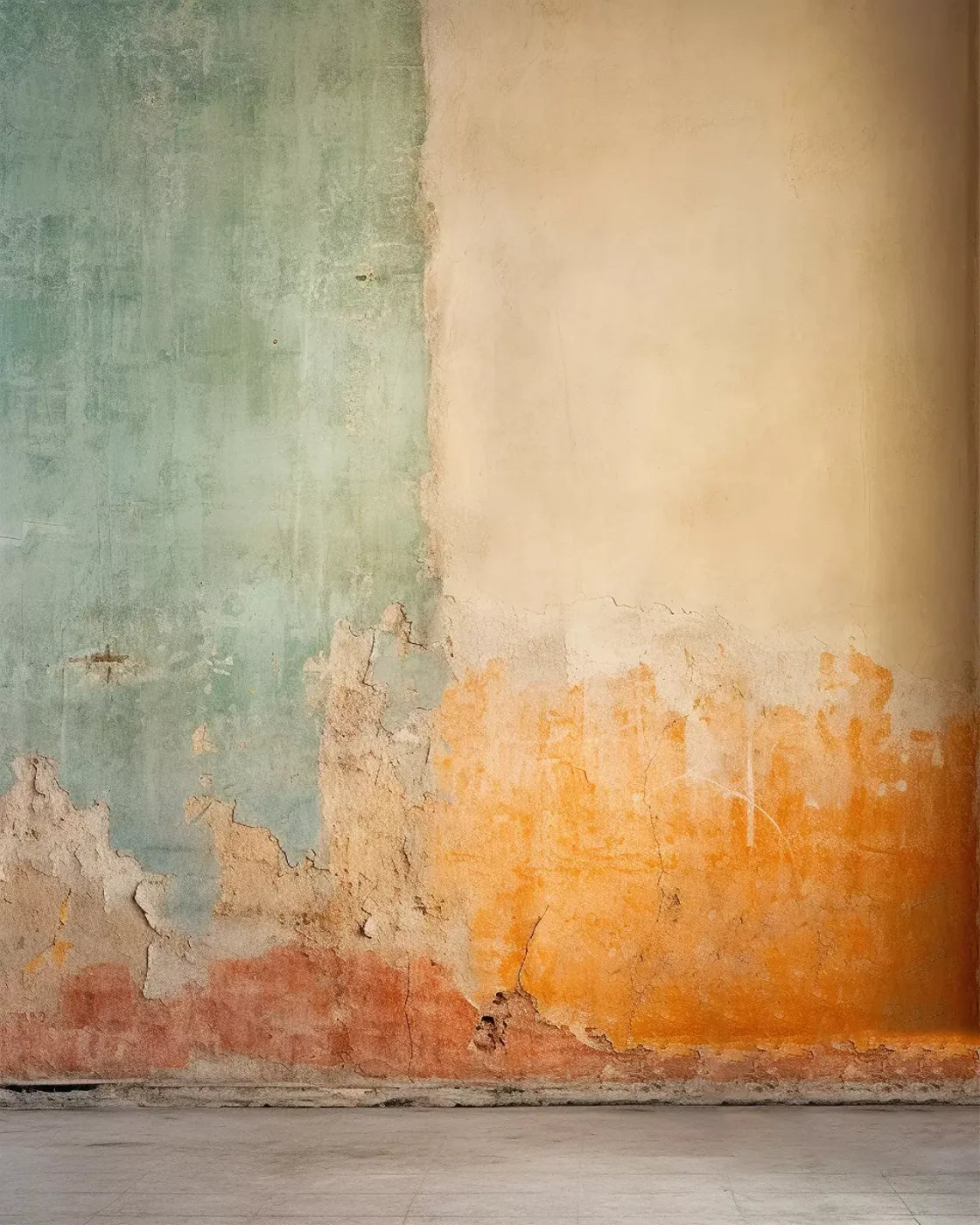 Plaster Wall Multi I 8’X10’ Fleece (96 X 120 Inch) Backdrop