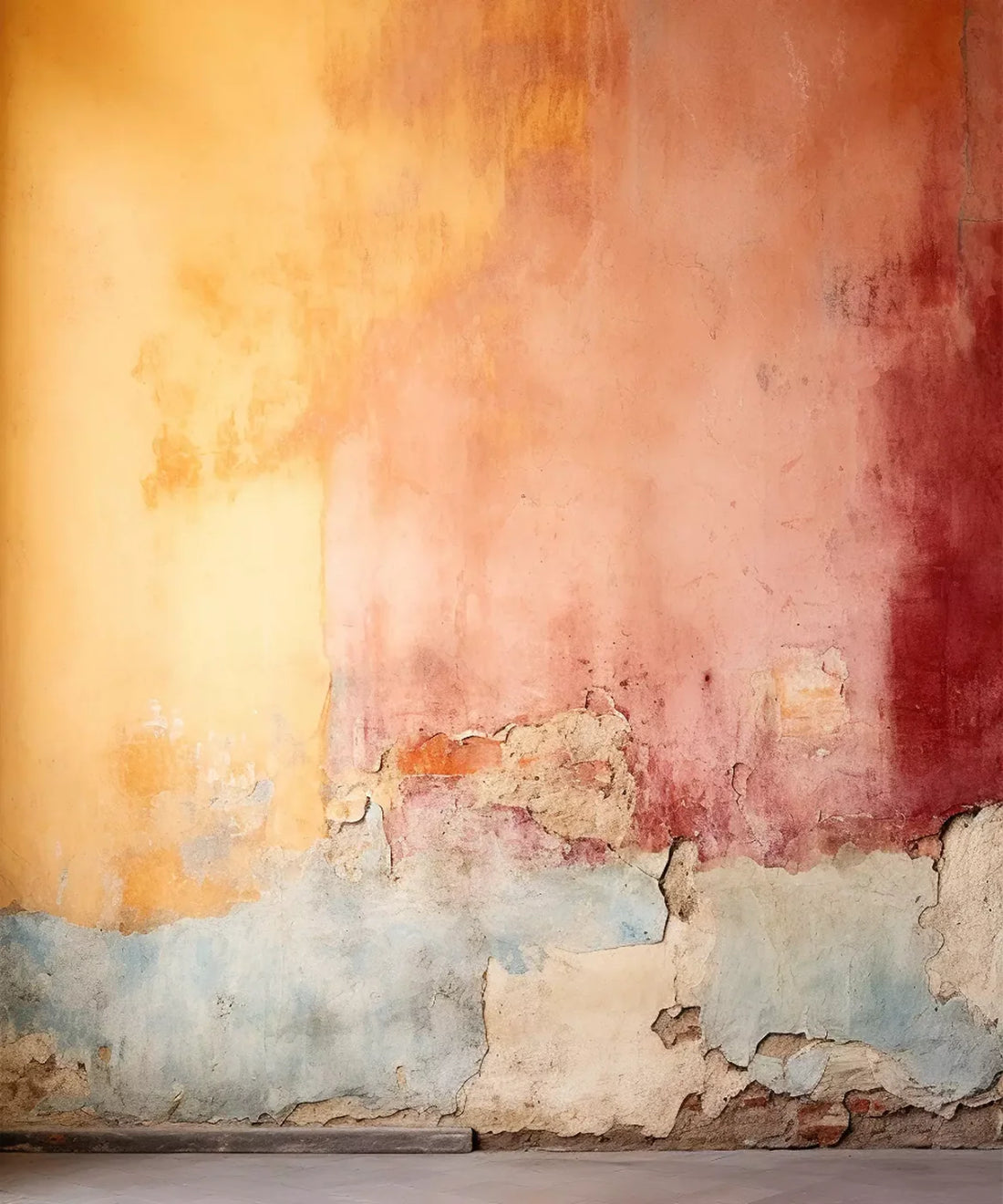 Wall , Yellow , Red , Gray  Backdrop for Photography