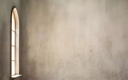 Plaster Wall White Window 16’X10’ Ultracloth (192 X 120 Inch) Backdrop
